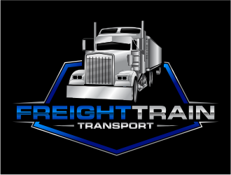 FREIGHT TRAIN TRANSPORT  logo design by mutafailan