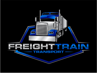 FREIGHT TRAIN TRANSPORT  logo design by mutafailan