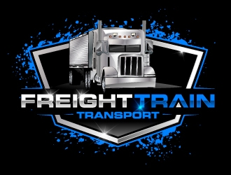 FREIGHT TRAIN TRANSPORT  logo design by jaize