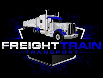 FREIGHT TRAIN TRANSPORT  logo design by ElonStark