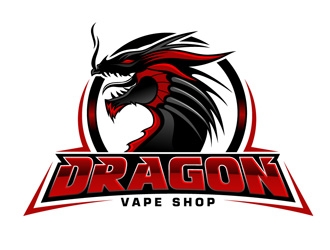 Dragon logo design by DreamLogoDesign