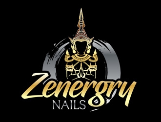 Zenergry Nails  logo design by DreamLogoDesign