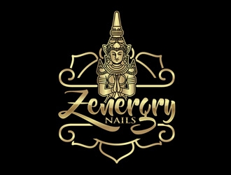 Zenergry Nails  logo design by DreamLogoDesign