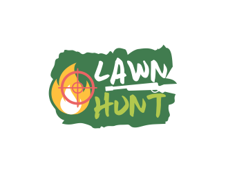 Lawn Hunt logo design by Akli