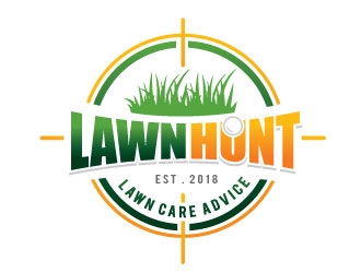 Lawn Hunt logo design by REDCROW