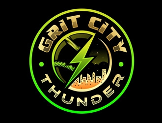 Grit City Thunder logo design by DreamLogoDesign