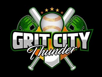 Grit City Thunder logo design by DreamLogoDesign
