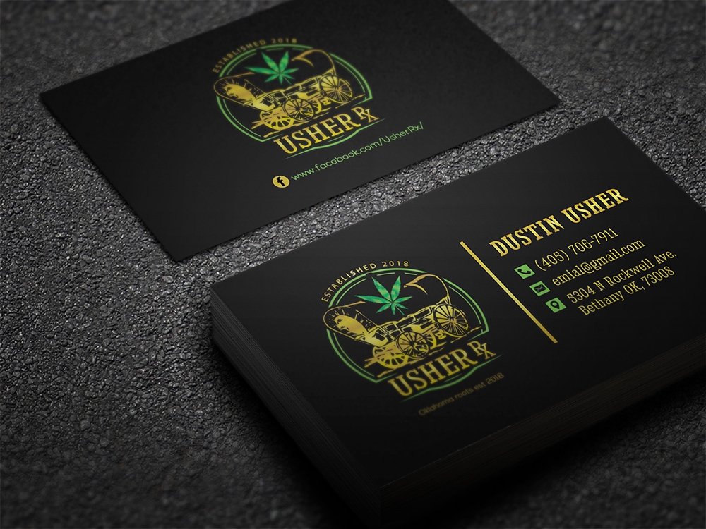 Usher Rx logo design by aamir