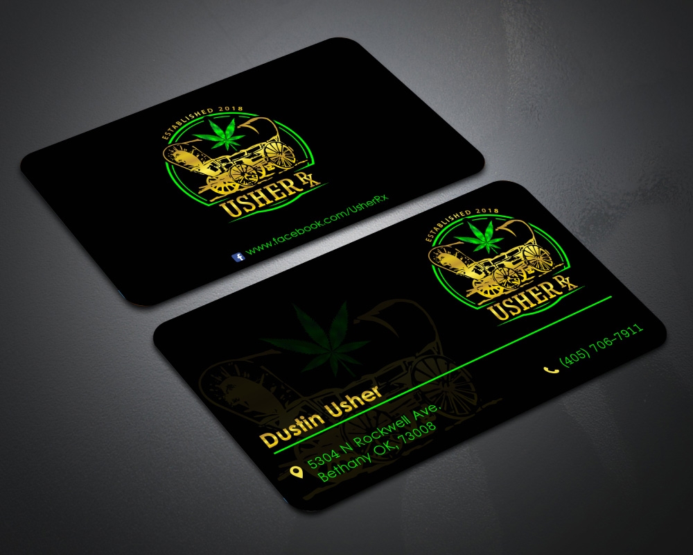 Usher Rx logo design by Boomstudioz