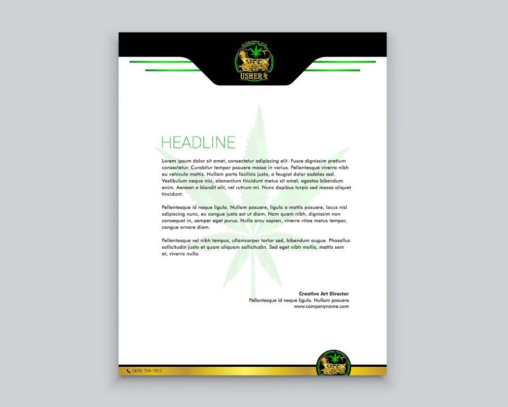 Usher Rx logo design by Boomstudioz