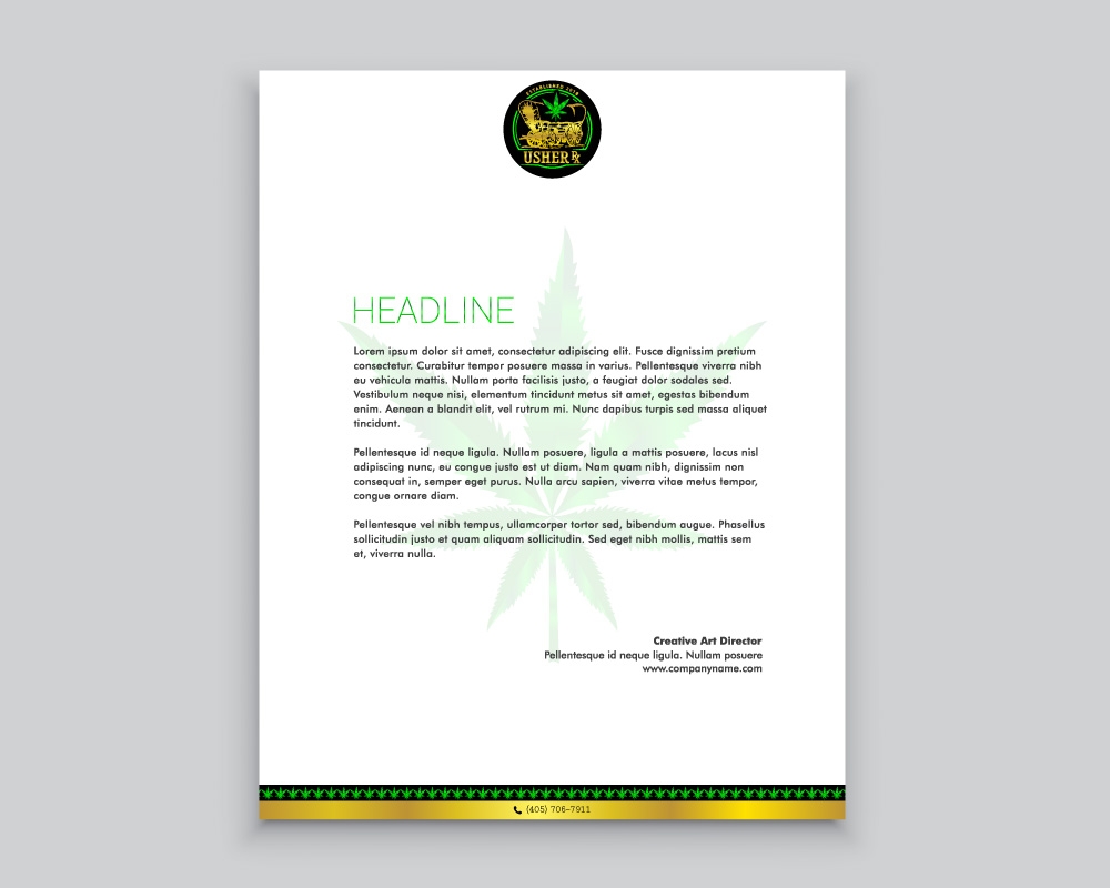 Usher Rx logo design by Boomstudioz