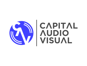 Capital Audio Visual logo design by BlessedArt
