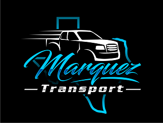 Marquez Transport logo design by haze
