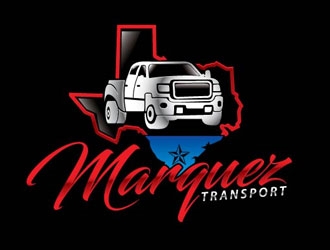 Marquez Transport logo design by shere