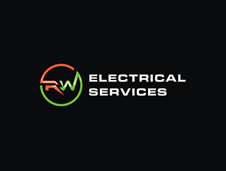 RW Electrical Services logo design by blackcane