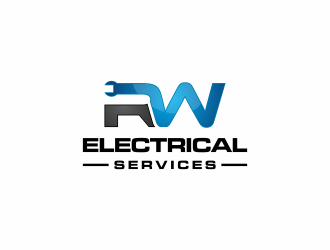 RW Electrical Services logo design by haidar