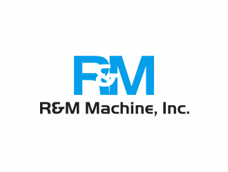 R&M Machine, Inc. logo design by santrie