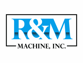 R&M Machine, Inc. logo design by up2date
