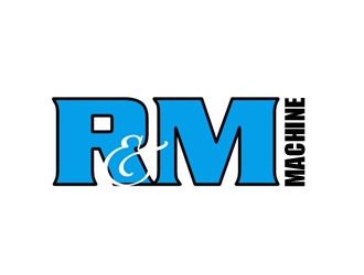 R&M Machine, Inc. logo design by Foxcody