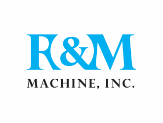 R&M Machine, Inc. logo design by up2date