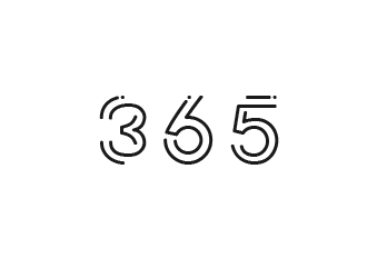 365 logo design by AnuragYadav