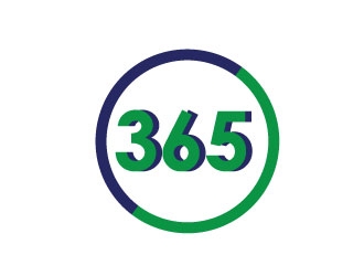 365 logo design by Erasedink