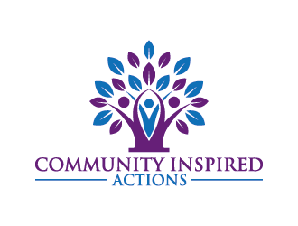 Community Inspired Actions logo design by mhala