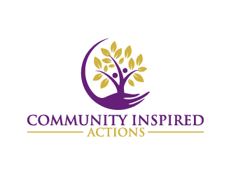 Community Inspired Actions logo design by mhala