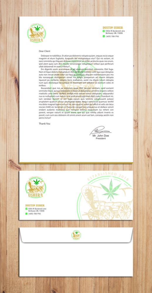 Usher Rx logo design by Kindo