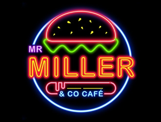 Mr Miller & Co Cafe logo design by DreamLogoDesign
