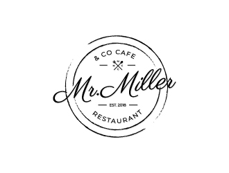 Mr Miller & Co Cafe logo design by crazher