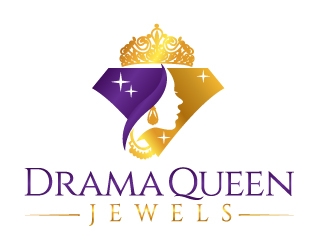 Drama Queen Jewels TO logo design by jaize