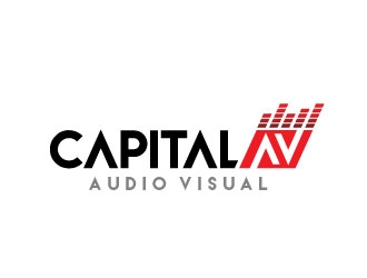 Capital Audio Visual logo design by REDCROW