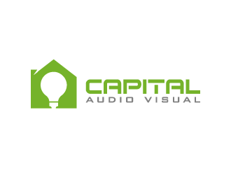 Capital Audio Visual logo design by pencilhand