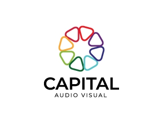 Capital Audio Visual logo design by crazher