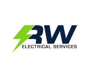 RW Electrical Services logo design by nikkl