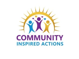 Community Inspired Actions logo design by harshikagraphics