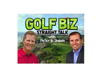 Golf Biz Straight Talk with Peter & Shawn logo design by ElonStark