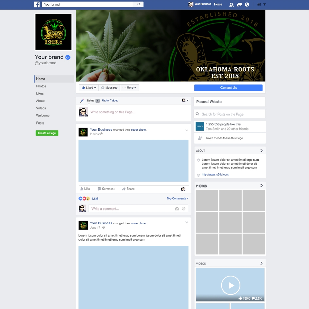 Usher Rx logo design by Kindo