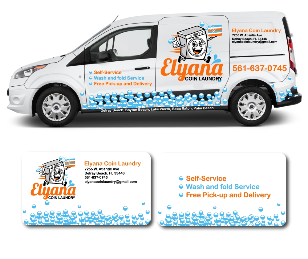 Elyana Coin Laundry  logo design by ElonStark