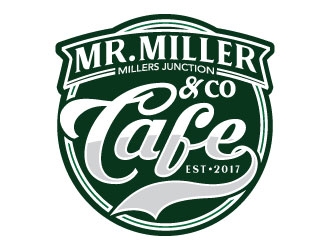 Mr Miller & Co Cafe logo design by Godvibes