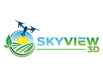 Sky View 3D logo design by jaize