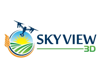 Sky View 3D logo design by jaize