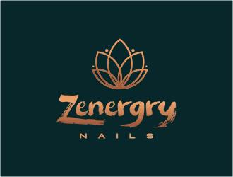 Zenergry Nails  logo design by FloVal