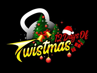 #12DaysOfTwistmas logo design by DreamLogoDesign