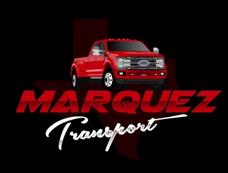 Marquez Transport logo design by ElonStark