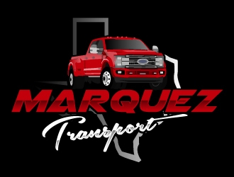 Marquez Transport logo design by ElonStark