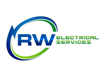 RW Electrical Services logo design by nikkl