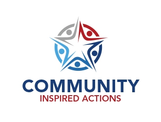 Community Inspired Actions logo design by nikkl