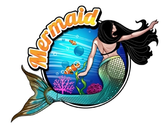 Mermaid logo design by DreamLogoDesign